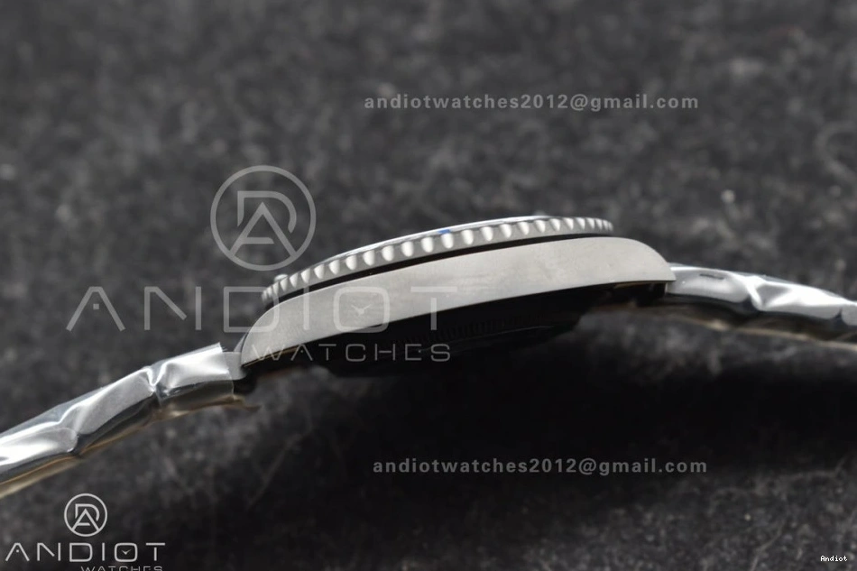 DLC DIW VS3135 on VSF Submariner DLC Blue Bracelet Sandblasted Edition 1:1 Best Dial Black 0129